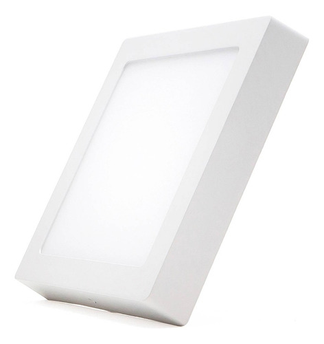 Foco Panel Led Sobrepuesto 18w Luz Fria Luz Blanca  Cuadrado