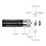 Usb Rechargeable Aa Lithium Ion Battery, High Capacity 1.5v