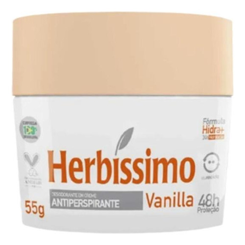 Desodorante Creme Herbíssimo Vanilla 55g