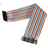 Kit 40 Cables 30cm Protoboard Arduino Hembra Hembra Ptec