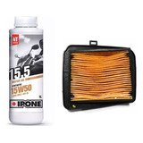 Kit Filtro Aire Y Aceite Ipone Cg Titan 150 New Honda Eltala