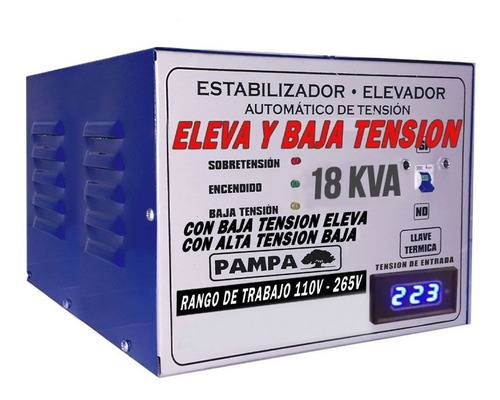 Elevador Estabilizador Tensión Automático 18kva Eleva Y Baja
