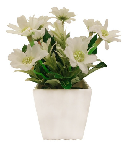 Planta Artificial Flor Con Maceta Colores M6 - Sheshu Home