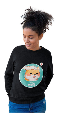 Poleron Polo Perrito Akita Inu Kawaii Para Mujer