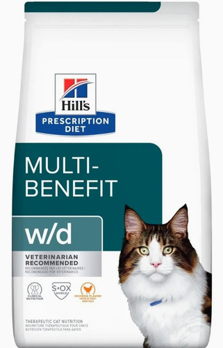 Alimento Hill's W/d Para Gato X 4 Libras Prescription Diet. 