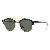 Lentes De Sol Ray-ban Clubround Double Bridge - Verde 51mm