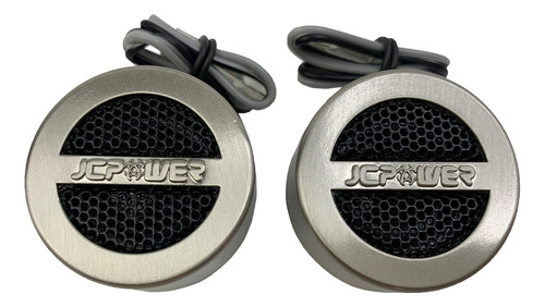 Par De Bocinas Tweeters Neomagnéticos Jc Power Jc-t1 Jc Series 1 Pulgada 150 Watts Máximo 20 Watts Rms 4 Ohms Color Plateado