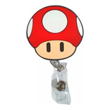 Yoyo Retráctil Porta Credencial Modelo Mario Bross Hongo 