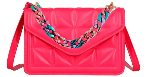 Bolsa Mano Bandolera Crossbody Cadena Elegante Moda Mujer