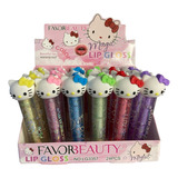 Lip Gloss Hello Kitty Mágico Rosa Mayoreo 24 Pz Mayoreo