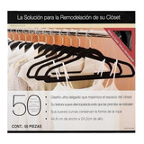 50 Ganchos Para Ropa Terciopelo De Alta Calidad Super Oferta