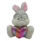 Peluche De Conejo Bambi Tambor Con Corazon Brillante