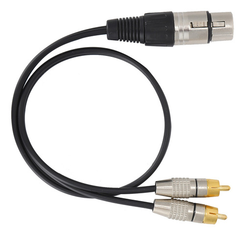 1 Hembra A 2 Macho Cable Divisor De Audio Xlr Enchufes Rca