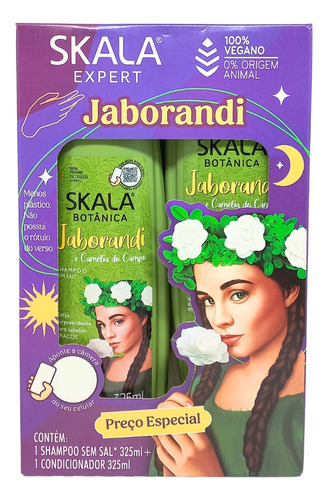 Kit Shampoo E Condicionador Jaborandi Skala Vegano 650ml