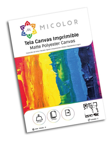Tela Canvas Imprimible  A3+ 240g 10 Unidades 