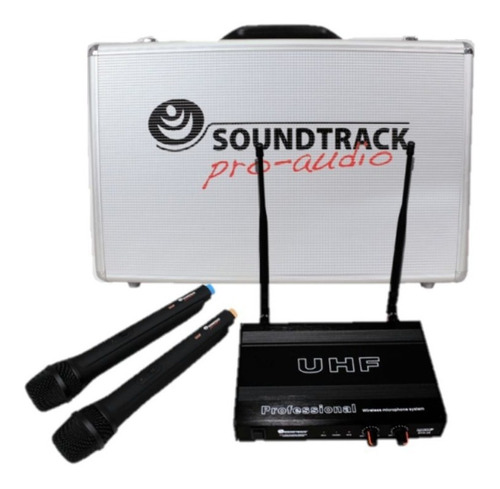 Set De 2 Micro Inalámbricos De Mano Uhf Soundtrack Stw-28hu2