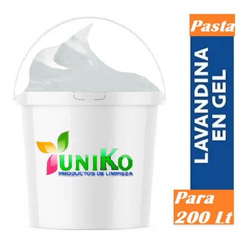 Gel Con Lavandina / Pasta Concentrada Para 200 Lt