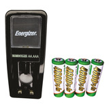 Pilas Recargables Aa Set X4 Unidades 4800 Mah Cargador 220v