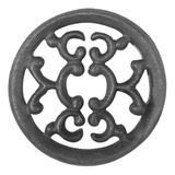 Rosácea Decoração Ferro Fundido Imperial Grade Portão 12cm
