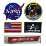 Kit Combo Promoción Parches Nasa Astronauta Piloto Apollo11