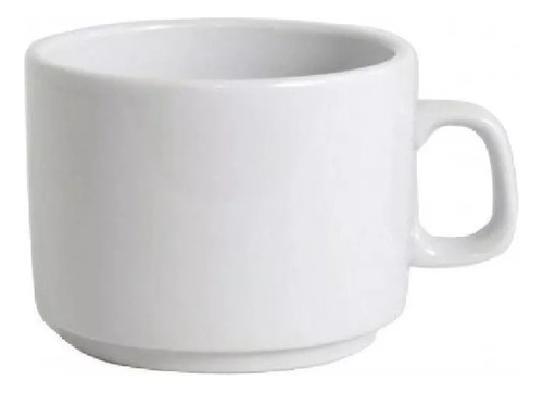 Set X24 Taza Cafe Linea Recta 80ml Porcelana Verbano