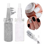 Glitter Fino Con Dosificador X2  Decoración Nail Art Paris N