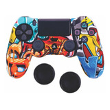 2 Fundas Protector Silicon+ Regalo Gomitas Para Control Ps4