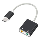 Tarjeta De Sonido7.1 Conector Usb C Audio Y Micrófono 3.5mm 