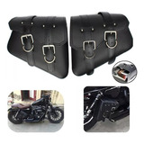 Alforjas Laterales De Cuero Para Motocicleta Para Harley