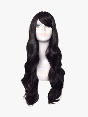 Peruca Longa Ondulada Ombre Hair 65 Cm Festas Cosplay Roxa