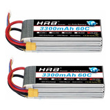 2 Baterias Lipo 22.2v 3300mah 60c 6s Xt60 Plug Hrb
