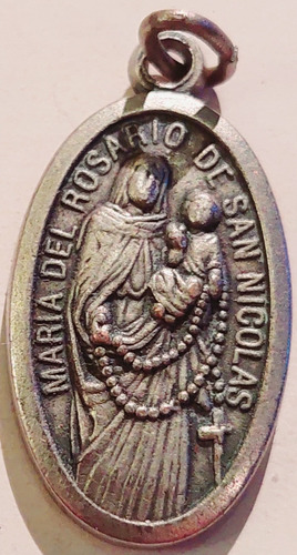 Medalla María Virgen Del Rosario De San Nicolas Italy 