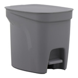 Basurero Tramontina Compact Polipropileno 7 L Color Gris