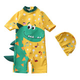 Trajes De Baño Niño Dinosaurio De Completo Protección Solar