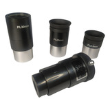 Kit Oculares Superploss 30/20/6.5mm + Barlow2x Telescopios