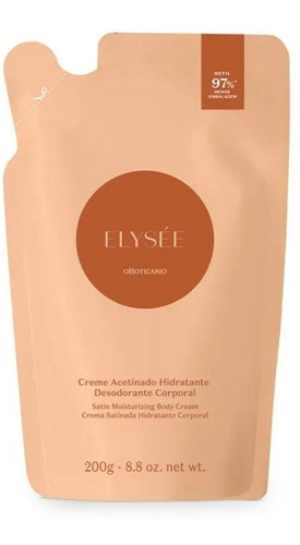 Refil Creme Corporal  Elysee Tradicional 200 Ml