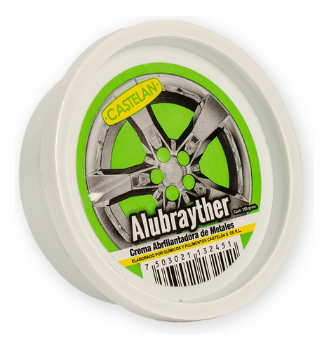 Pulimento De Metal En Pasta Verde Alubrayther Castelan 350gr