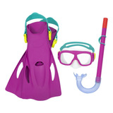 Kit Buceo Patas De Ranas + Snorkel Bestway Int 25019 Sudam