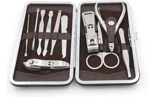 Set 11 Piezas Manicure Herramientas Pedicure + Estuche