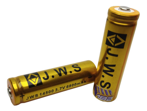 Kit 4 Baterias 14500  3.7v 6800 Mah Serie Gold Jws