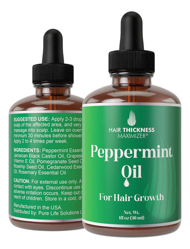 Aceite Para El Crecimiento Del Cabello De Menta 1oz