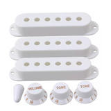 Paquete Perillas Tapas Single Coil Stratocaster Knobs Covers