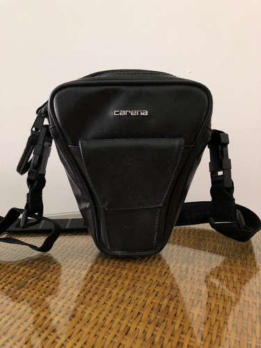 Bolso Para Cámara Fotográfica De Cuero Con Correa Ajustable