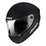 Casco Moto Axxis Draken Solid A1 Negro Mate Integral