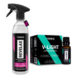 Kit Vitrificador Farol V-light 20ml + Revelax 500ml Vonixx