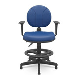 Cadeira Caixa Operativa Plaxmetal Back System Nr17 Azul T32