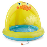 Piscina Para Bebés Con Sombra, Juego De Piscina Sprinkle A. Color Amarillo