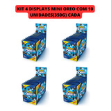 Kit 4 Displays Mini Oreo Sabor Chocolate Recheio De Baunilha