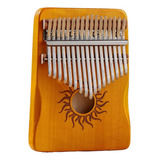 Hluru Kalimba 21 Instrumento Com Teclas De Madeira