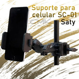 Suporte Celular Clamp P/ Pedestal Com Ajuste Sc01 - Saty